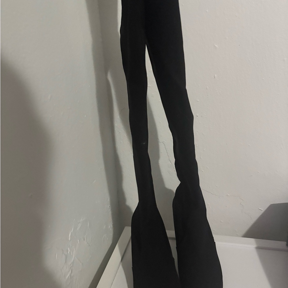 Stuart Weitzman Black Heeled Boots